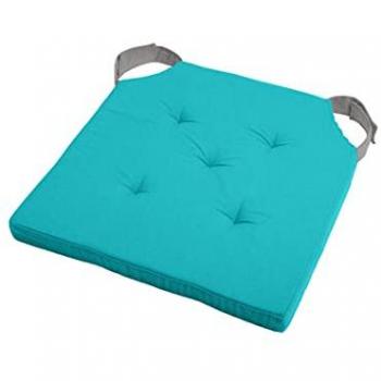Mousse d’assise velcro turquoise‑gris