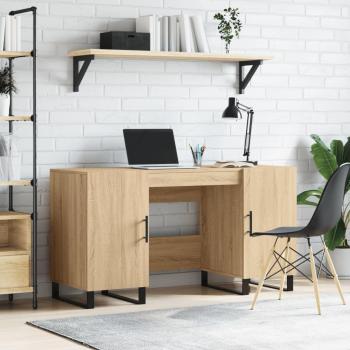 VidaXL 140x50x75 cm Sonoma Oak Study Desk