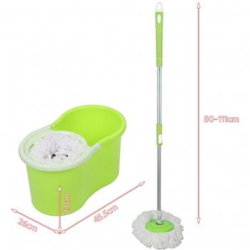 Home Kitchen Spin Mop with Hand Press and Bucket