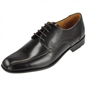 LLOYD Herrenschuh GAMON, klassischer Business-Halbschuh aus Leder mit Gummisohle, Schwarz (SCHWARZ 0), 44