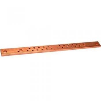 Barra de cobre 30x10mm M6 HAGER 430mm