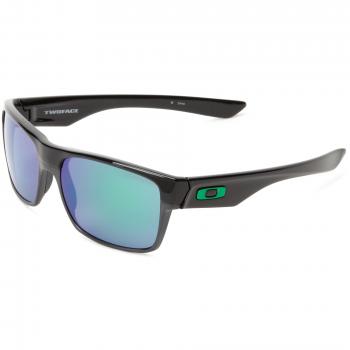 Oakley Twoface 9189 TWOFASE Rechteckig Sonnenbrille, Polished Black/Jade Iridium (S3)