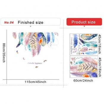 Affiche Murale Plume PVC