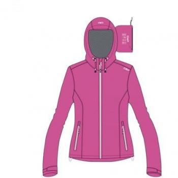CMP Women's Fuchsia Rain Jacket with Hood