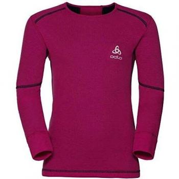 T-shirt thermique Odlo à col rond manches longues enfants L multicolore