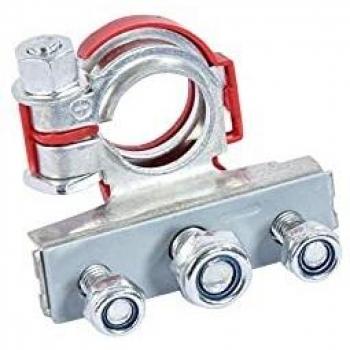 Cosse de batterie double anneaux positive