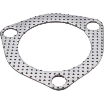 Junta de escape triangular para vehículo, brida de 2,5 pulgadas, paquete de 3