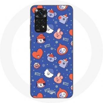 Maniacase Coque Xiaomi Redmi Note 11 BTS BT21 Fêtes