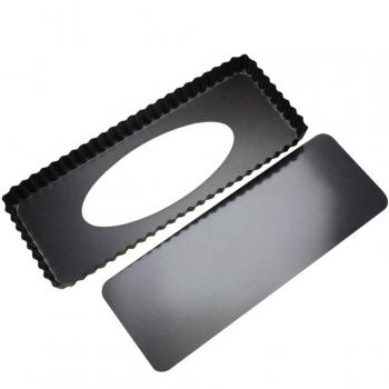 Quiche‑Tarteform mit antihaftbeschichtetem Boden, 36 x15 cm