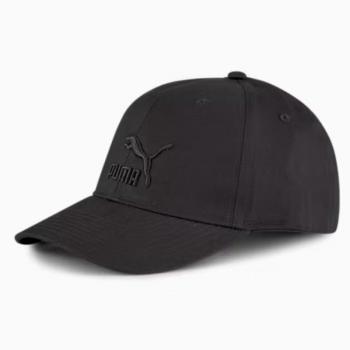 Gorra curva Puma Archive Logo BB Cap, color negro
