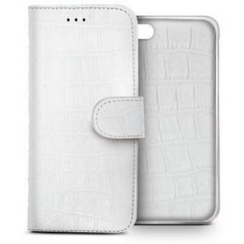 Celly Funda Crocodile para iPhone 6, color blanco