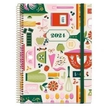 Agenda T/D Sweet Home Flowers 21x15 D/P