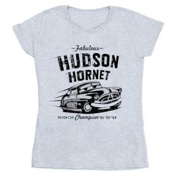 Hudson Hornet Cotton T‑Shirt – Baby Blue for Her