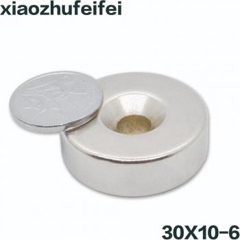 Neodymium Disc Magnet 30mm x 10mm with 6mm Hole