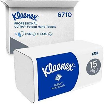 Kleenex Ultra Falthandtücher, 15 Packungen x 96 Blatt