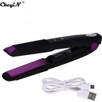 Plancha de Pelo Rizador USB con Placas Flotantes