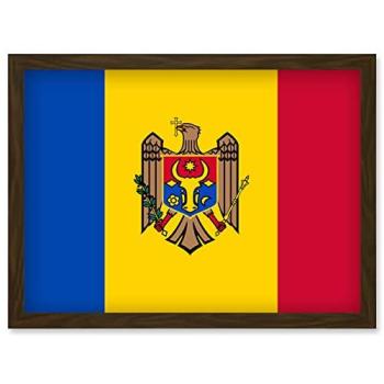 World Flags Collection: Moldova Flag – Framed A4 Artwork