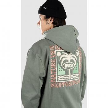 Sudadera Verde RVCA con Capucha