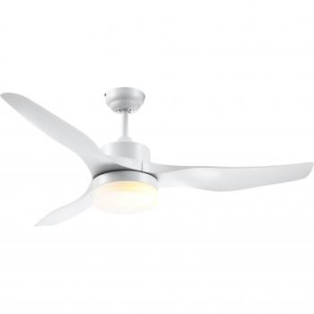 HOMCOM Ventilatore a Soffitto con Luce led 3 Modalità 6 Velocità Telecomando