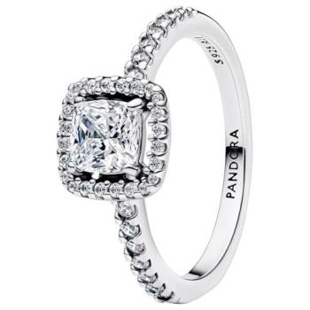 Anello Halo Quadrato con Punti di Luce