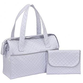PICCOLANDY Set di Borsa Materasso Fasciatoio per Neonati, Grigio (Gris)
