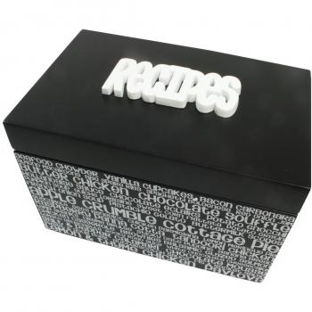 Box Ricetta Splosh B/N con Cartoncini