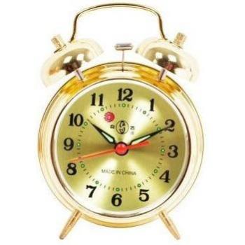 Classic Mini Double-Bell Hand-Wound Alarm Clock