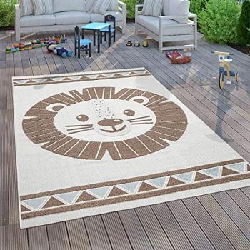 Tapis Garçon Fille Lion Beige 160x220 cm