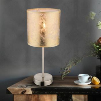 Lampadaire Design Doré Tissu 15x35 cm