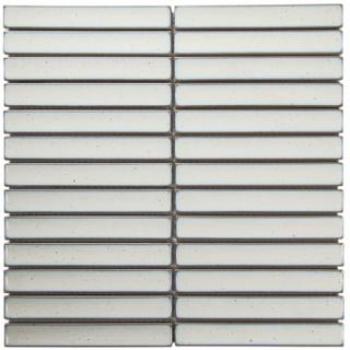 KitKat Mosaïque de grès 14,5 × 2 cm – Brillant, boîte 0,89 m² – Vintage Blanc