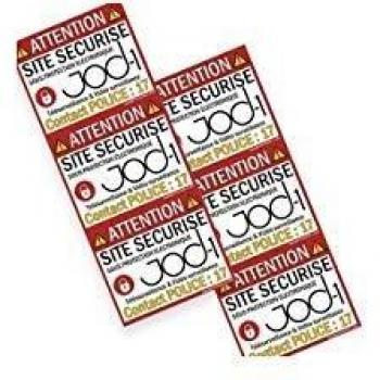 Autocollants avertisseurs x6