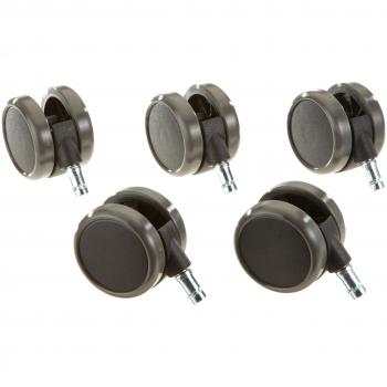 Stuhlrollen 5‑Pack HJH Office ROLO 11 mm/65 mm – Metall & Kunststoff