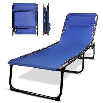 ReclinaFlex Navy Sun Lounger – mOxford Adjustable Design
