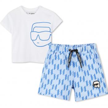 Karl Lagerfeld Junior: Camiseta + Bermudas Colorido