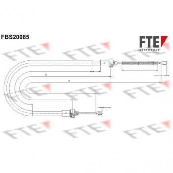 Cable de Seguridad para Freno de Mano FTE-9250593
