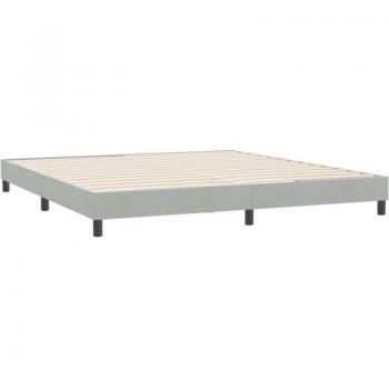 VidaXL Samt Boxspringbett 180x210 cm ohne Matratze
