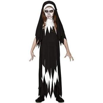 5-6 Years Black Scary Nun Costume