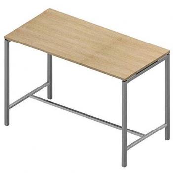 Table Haute Quadrifoglio en Chêne 160 cm Aluminium