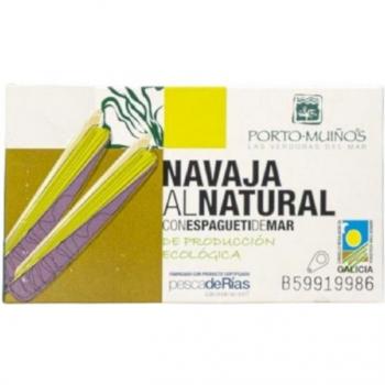 Navajas al Natural con Espagueti de Mar Eco 90g Porto Muiños