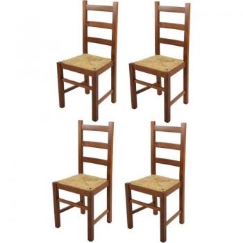Sedie Rustiche Tommychairs – 4 pezzi per Cucina e Bar