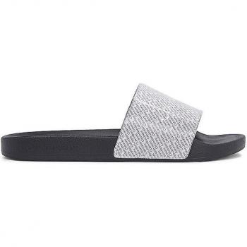 CALVIN KLEIN JEANS Badesandalen schwarz/grau