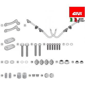 Kit di Montaggio Parabrezza Givi A6109A