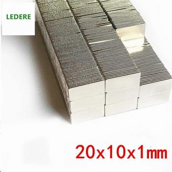 Bloc de magnets rares 20×10×1 mm N35 (NdFeB)