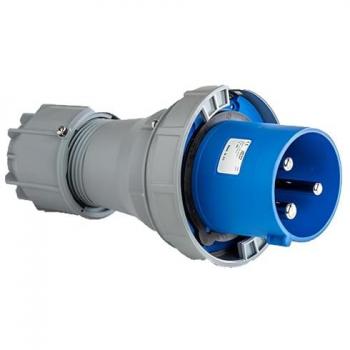 Prise Mâle 125A 2P+T IP67 Résistante à l'Eau