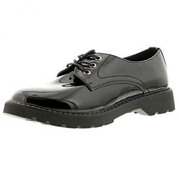 Apache Katala Women's Lace-Up Flats Black Patent
