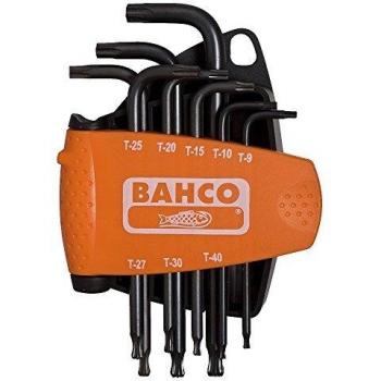 Bolsa de Llaves Torx Bahco 8, con bolas y superficie fosfatada T9‑T40