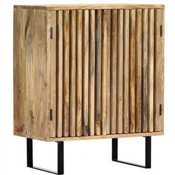 Commode Meuble de Rangement 60x35x75 cm Bois de Manguier