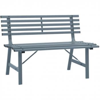 Stahl-Gartenbank 110 cm grau