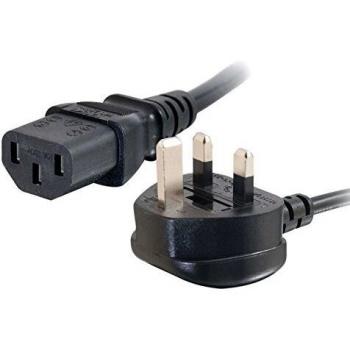 C2G 1m 16 AWG UK Power Cord (IEC320C13 to BS 1363)