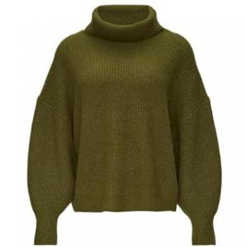 S.Oliver Komfort-Strickpullover Oversized, rollender Kragen, breite Ärmel